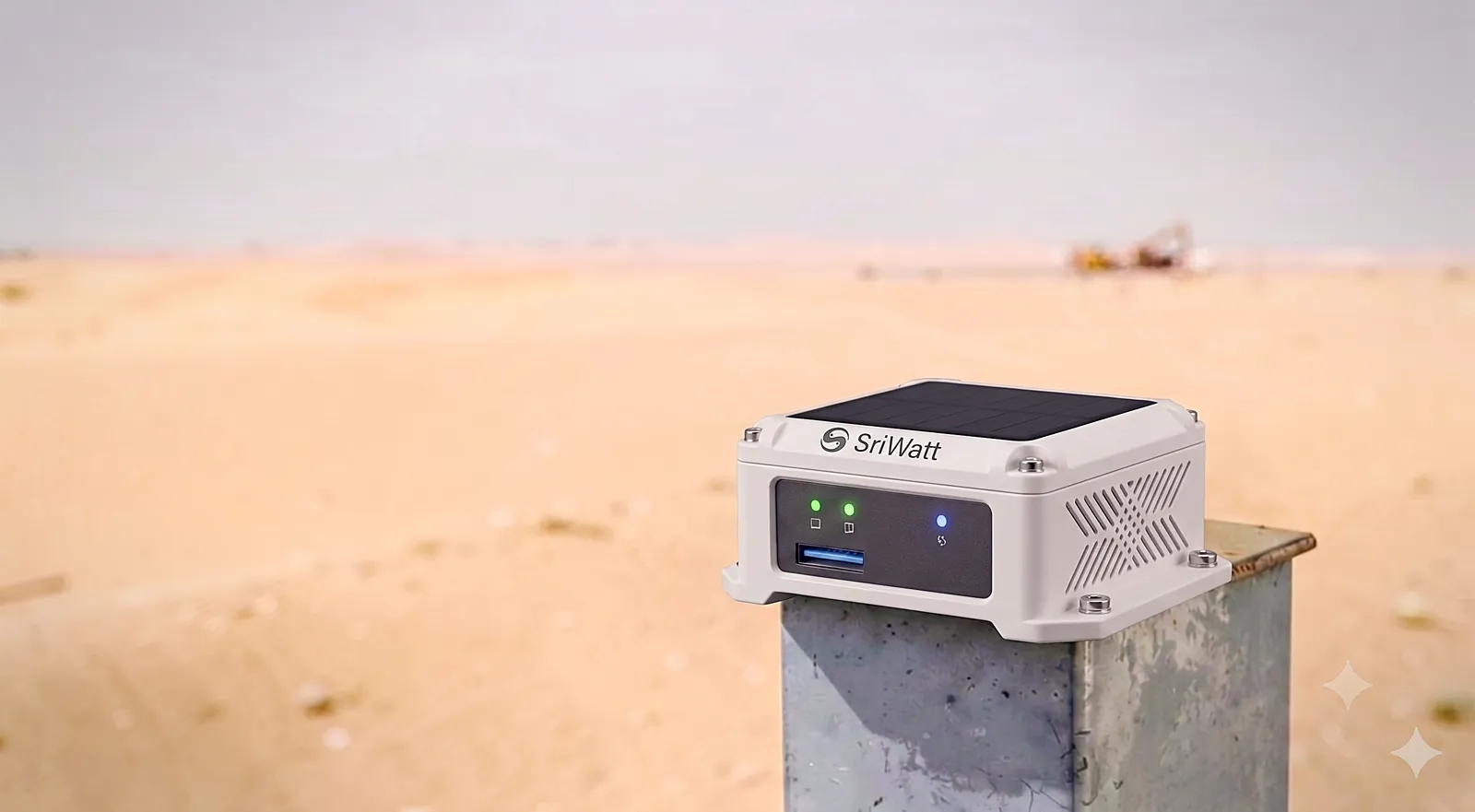 SriWatt device in a desert environment